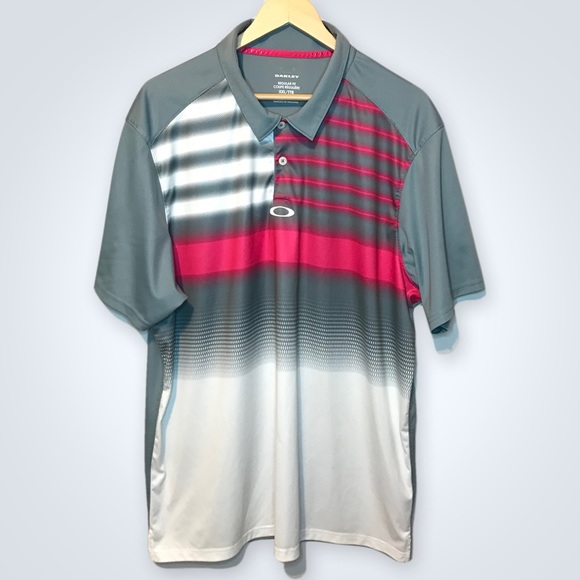 Oakley Other - Oakley Men's Polo Shirt Hydrolix Antimicrobial Moisture System XXL Regular Fit